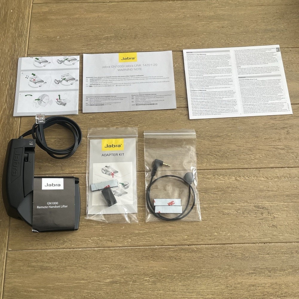NEW OPEN BOX JABRA GN1000 REMOTE HANDSET LIFTER FOR DESK PHONES P/N 01-0369